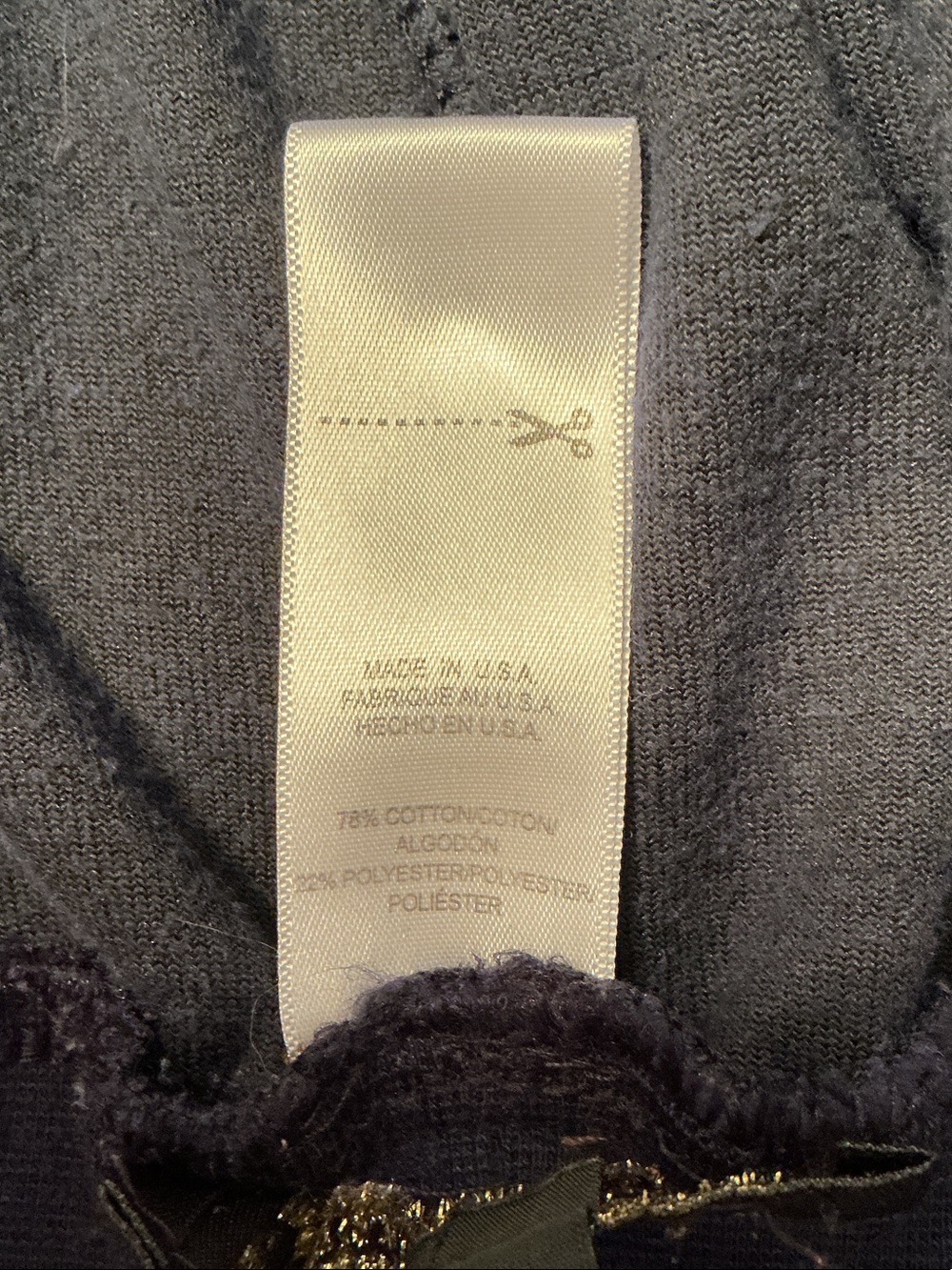 Vintage Y2K Juicy Couture Navy Velour Zip Hoodie Joggers Tracksuit Sz L fits S - Picture 8 of 14